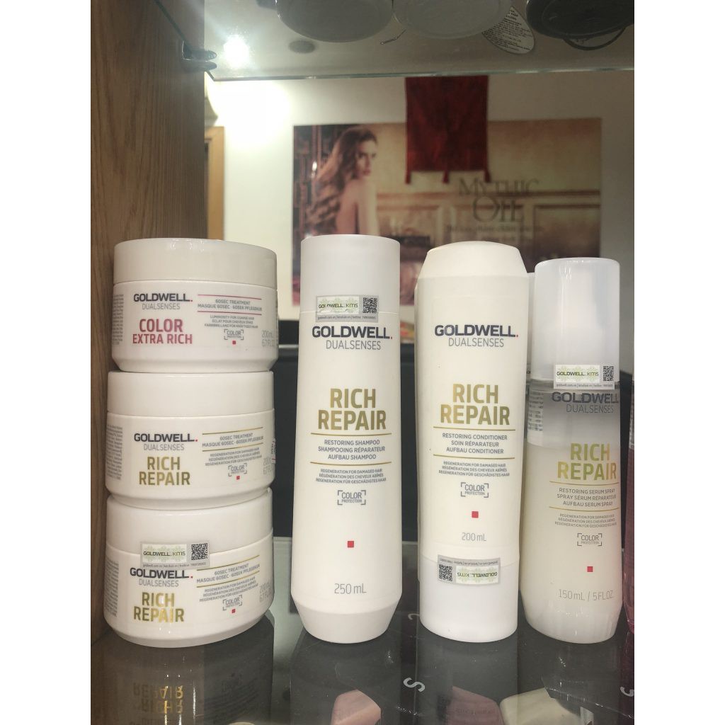 Bộ Dầu Gội - Dầu Xả Phục Hồi Goldwell Rich Repair 200ml + 250ml