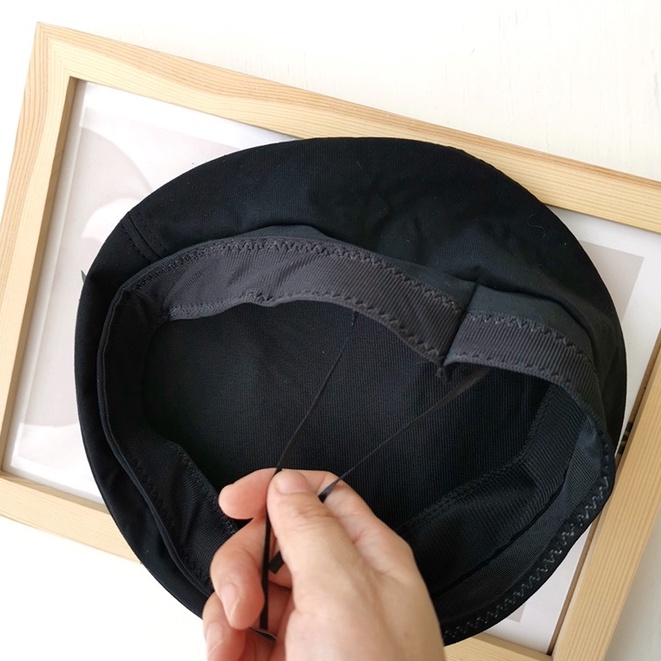 Mũ Beret Màu Đen Phong Cách Hàn Quốc Thời Trang Xuân Hè Cho Nữ