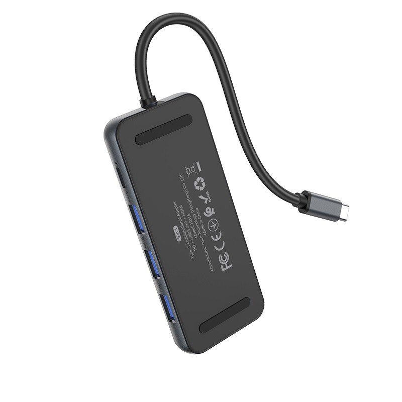 Bộ chuyển chuyển đổi đa năng từ Type-c sang USB 3.0 , HDMI , PD Hoco HB15