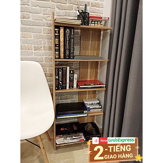 [Hàng loại 1] Kệ sách gỗ 5 tầng - kệ để đồ cao cấp gỗ MDF cứng phủ Melamine tuyệt đẹp