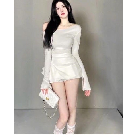 Bán Chạy!Set Áo Thun Trễ Vai + Chân Váy Chữ a Thời Trang Xuân Hè 2022 Dễ Thương Cho Búp Bê Barbie