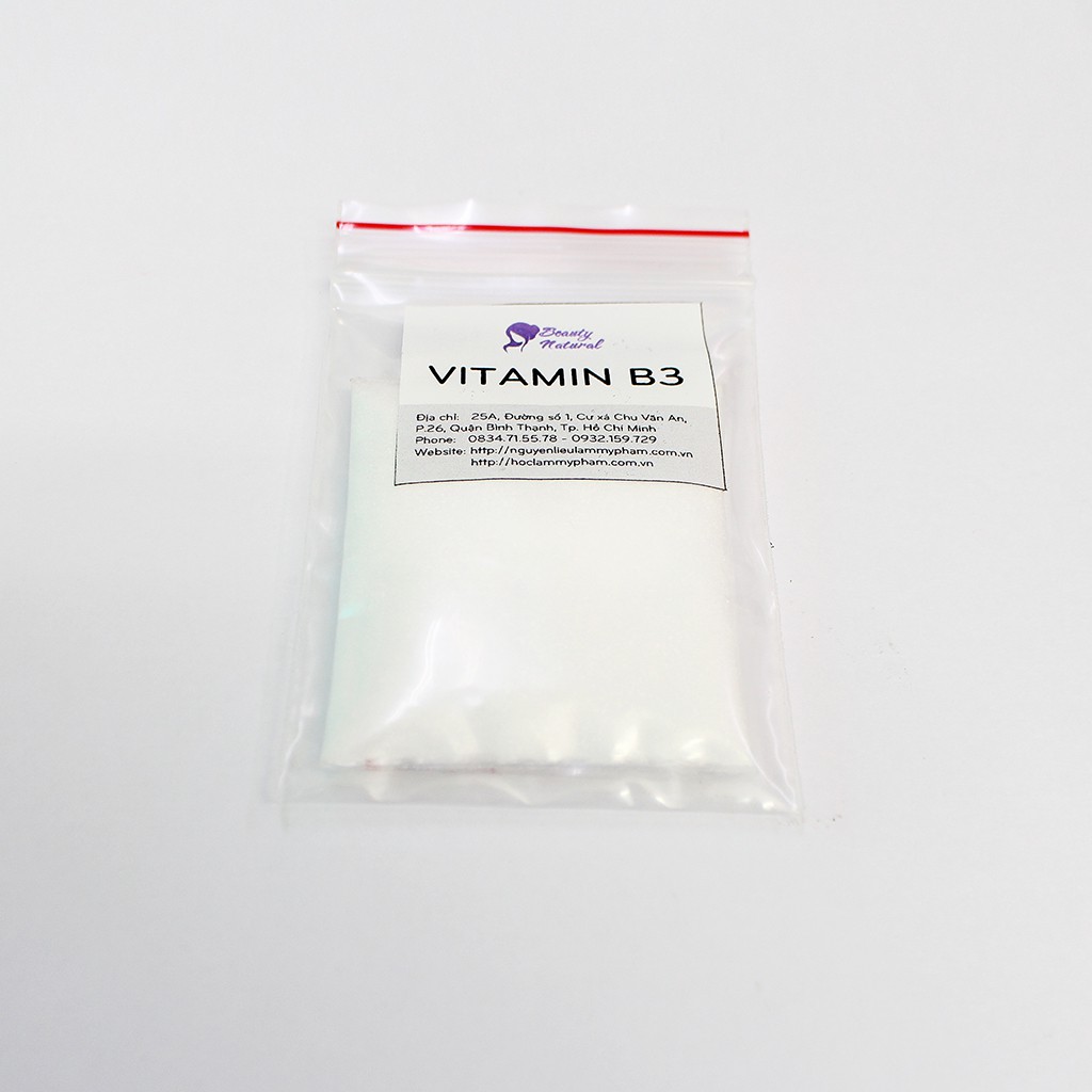 Mã SKAMA8 giảm 8% đơn 300K Vitamin B3 10g - Nguyên liệu làm mỹ phẩm