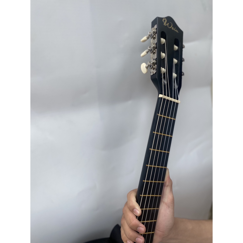 Đàn Guitar Classic Gỗ Thịt Dây Nylon Gắn EQ Có Ty Chỉnh Chống Cong Cần Size 39 Inch