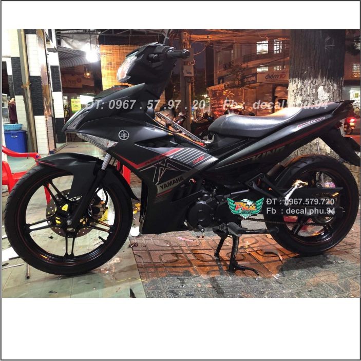 Tem Exciter 150 Mx đen nhám (V)