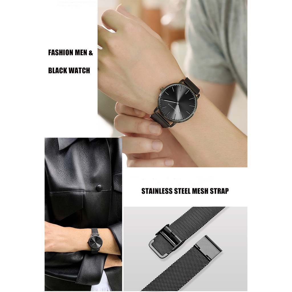 Women Men Casual Business Watch Waterproof Alloy Strap Watches