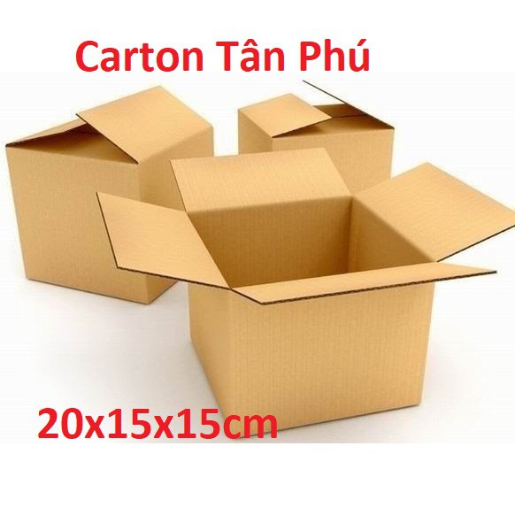 20x15x15 cm - 100 Thùng hộp carton ♥️ FREESHIP ♥️ Giảm 10K Khi Nhập [BAOBITP] - TP100