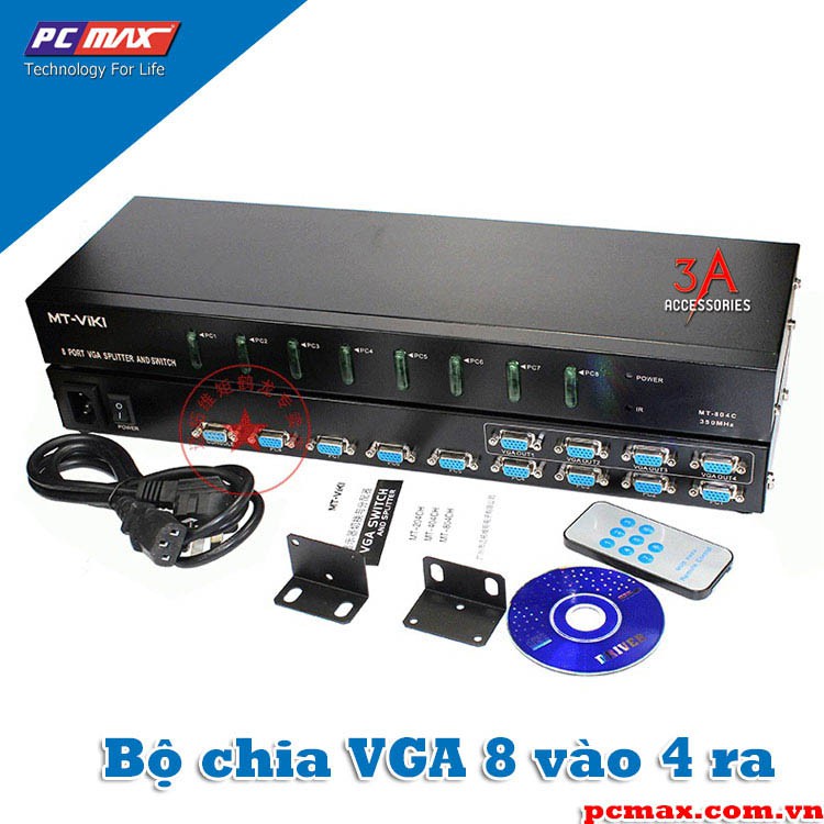 BỘ CHIA VGA 8 RA 4 MT-VIKI MT-804CH