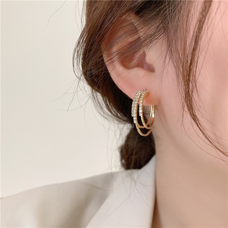 Bông tai mạ bạc 925 phong cách hàn quốc