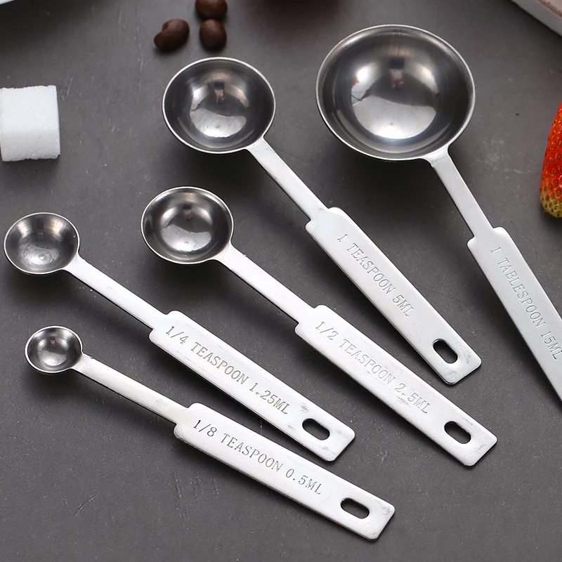 Bộ cốc và muỗng đo lường bằng thép không gỉ tiện dụng cho nhà bếp