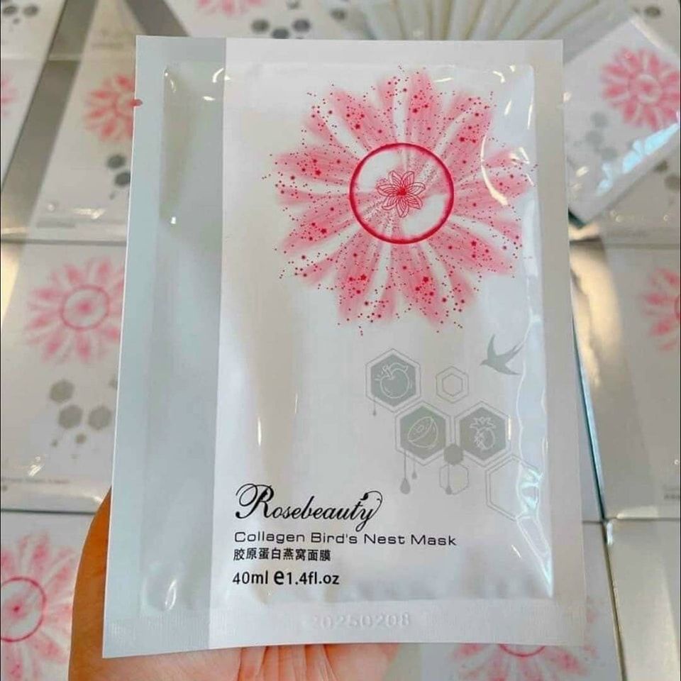 Hộp 10 miếng mặt nạ yến tươi Collagen dưỡng ẩm trắng da