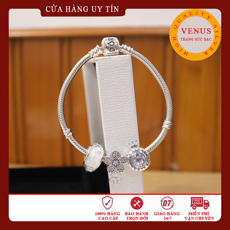 Vòng charm bạc thái- Trang sức bạc Venus