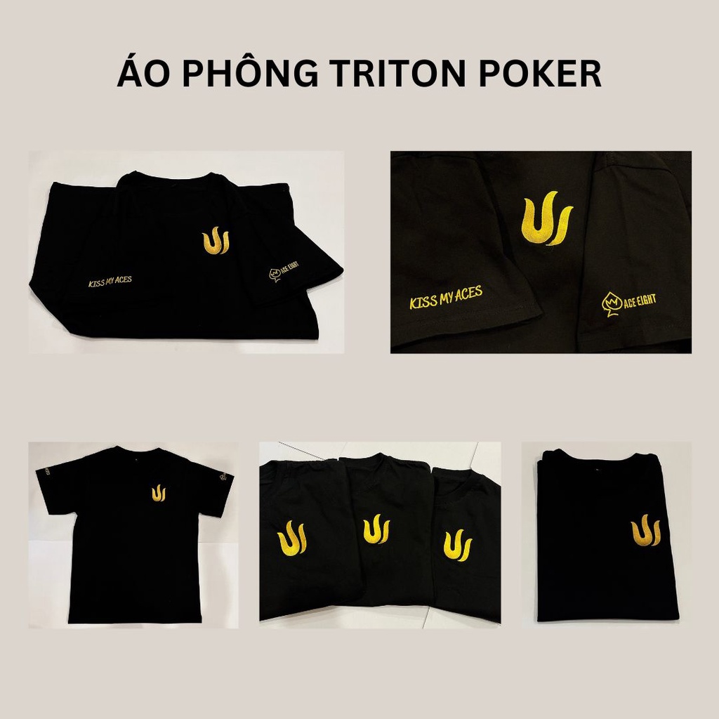 Áo phông TRITON POKER 2022 Unisex Đen
