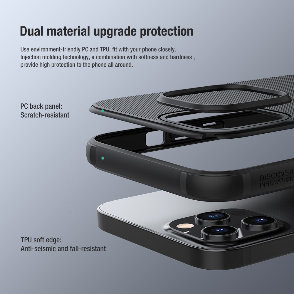 Ốp Lưng Nillkin Super Frosted Shield Matte dành cho iPhone 12 &amp; 12 Pro / 12 Pro Max.