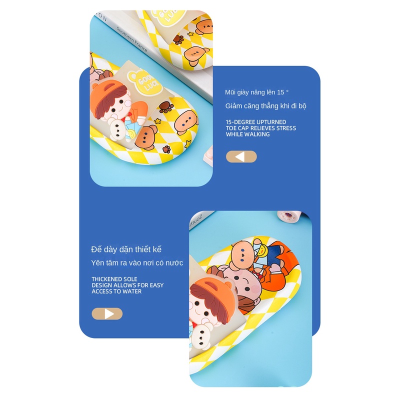 Dép Xỏ Ngón Đi Trong Nhà Đế Mềm Chống Trượt Cách Nhiệt Ttc395 Dành Cho Bé Trai Gái