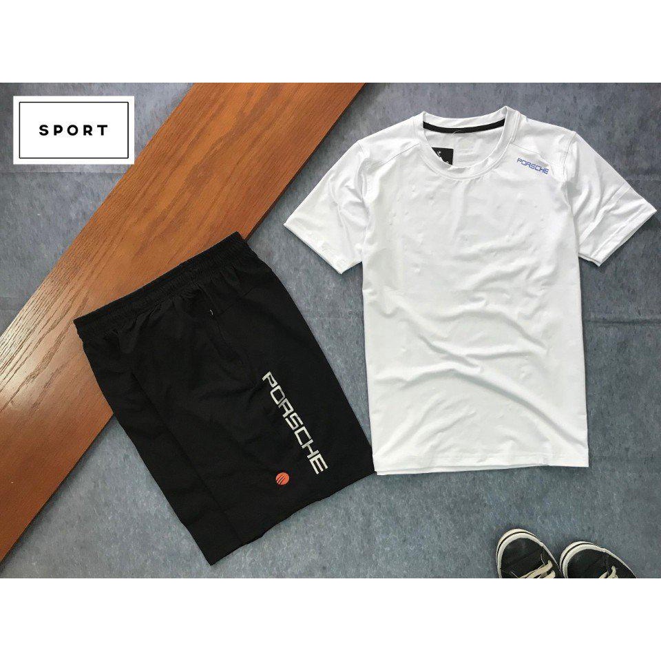 Set bộ đồ quần áo thể thao nam thun 4 chiều cao cấp ( đồ tập gym chạy bộ chơi thể thao ) SDBSTD002