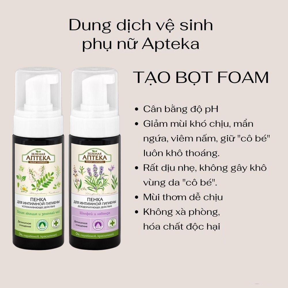 Dung dịch vệ sinh dạng bọt Anteka