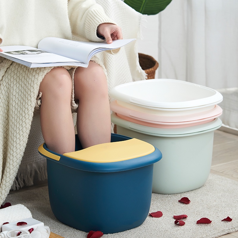 Chậu ngâm chân bằng nhựa dày dặn cách nhiệt chăm sóc sức khỏe