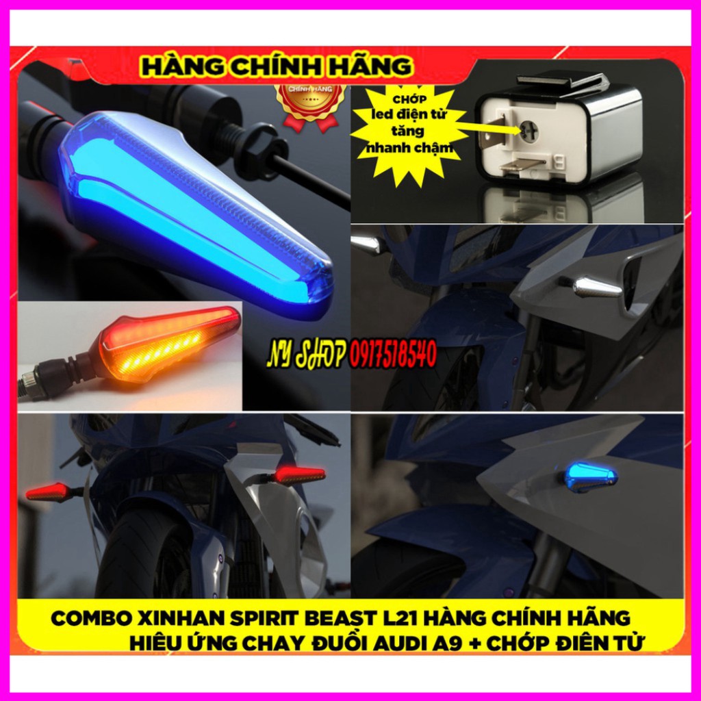 COMBO Xi Nhan Spirit Beats L21 chính hãng chống gãy hiệu ứng chạy đuổi audi kèm cục chớp