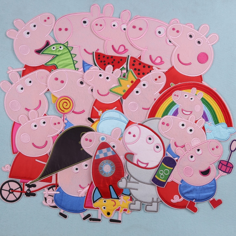 Set 3 Miếng Vá Quần Áo Hình Heo Peppa Dễ Thương