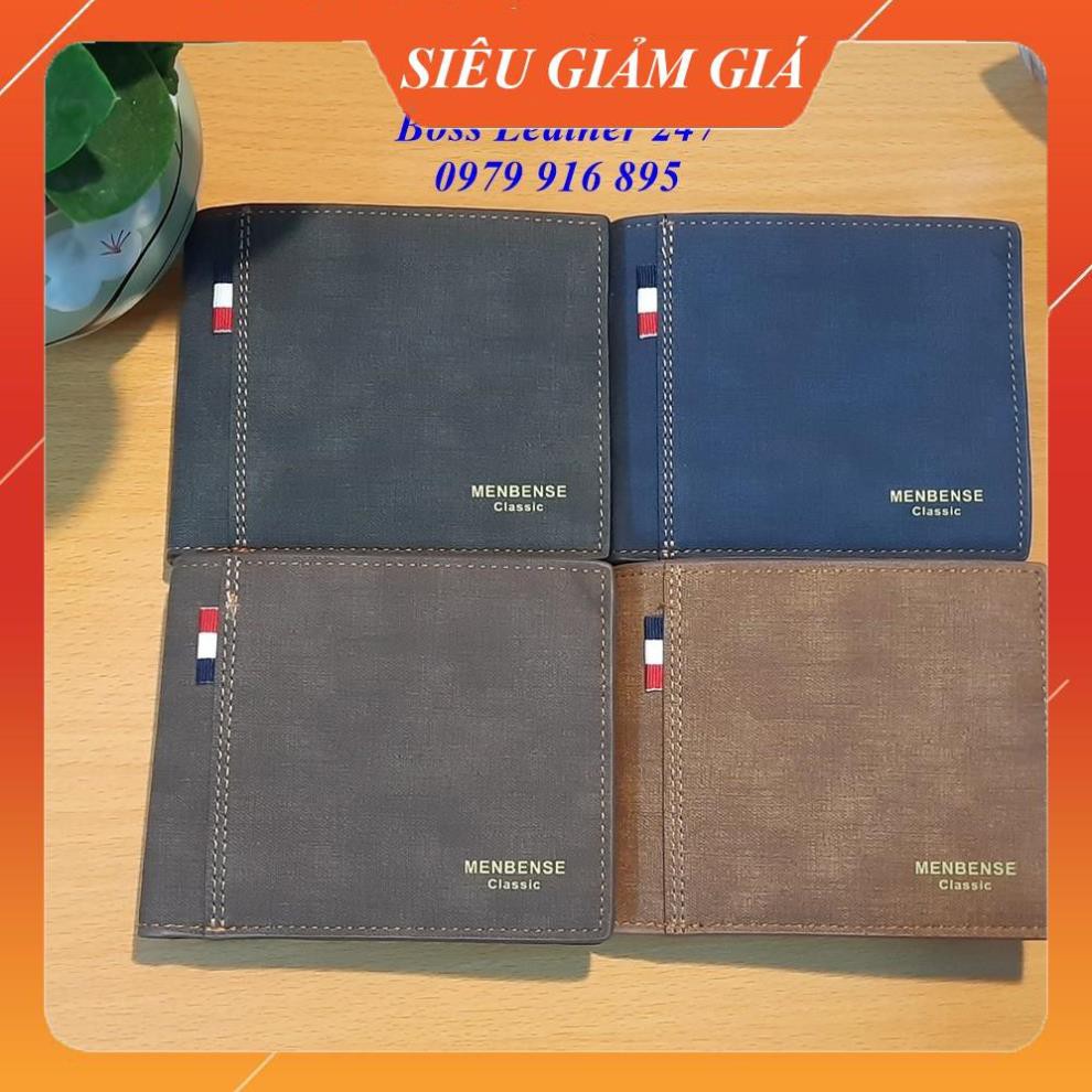 Ví Nam 💖 FREESHIP 💖 Ví Nam Nhỏ Gọn MenBense 4 Màu, Chất Liệu Da PU Cao Cấp