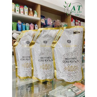 Dầu hấp tóc siêu mềm mượt bio hair & collagen 2x 500ml