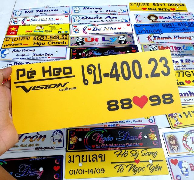 BẢN TÊN XE THEO YÊU CẦU