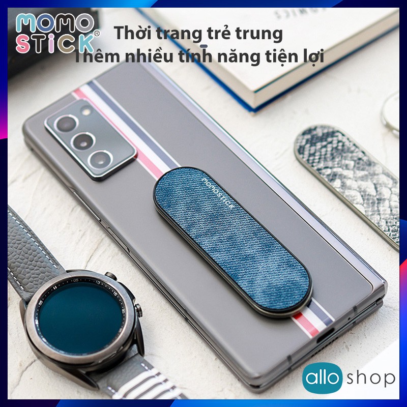 Ring Điện Thoại MOMOSTICK Denim Series, Giá Đỡ iPhone Momo Stick Đa Năng Popsocket &amp; Stand - Chính Hãng Hàn Quốc