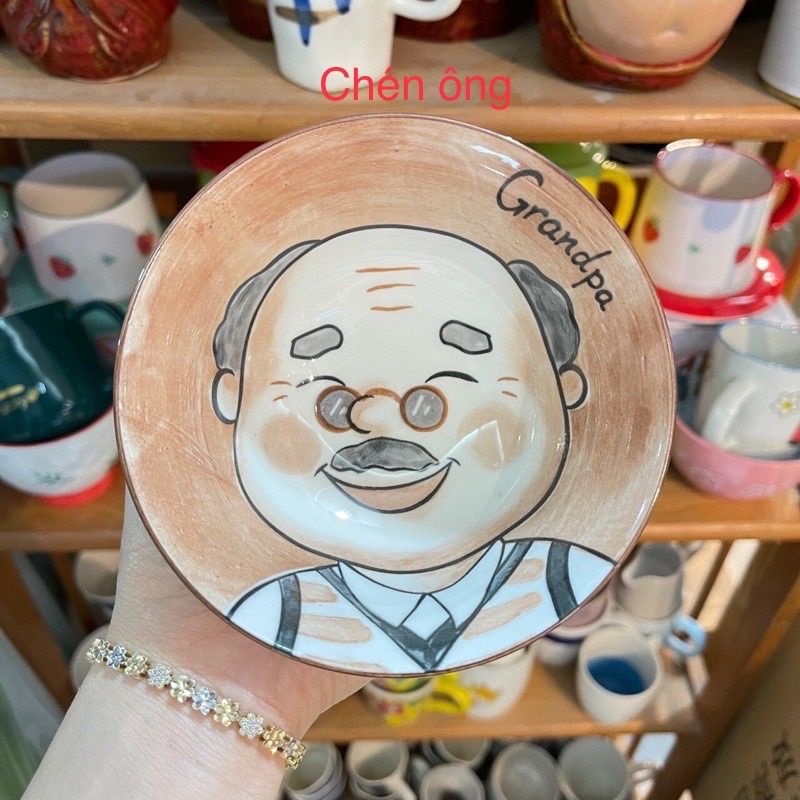 Bộ Chén Bát Ăn Cơm Gia Đình-Gốm Sứ Decor  Dành Cho Cả Nhà Siêu Cute
