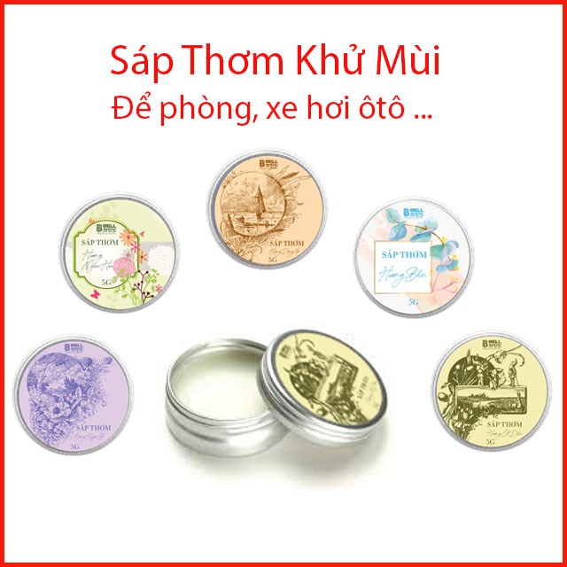 Sáp Thơm Khử Mùi Để Phòng, Xe Ôtô, Toilet Bell Đức (Giao mùi ngẫu nhiên)