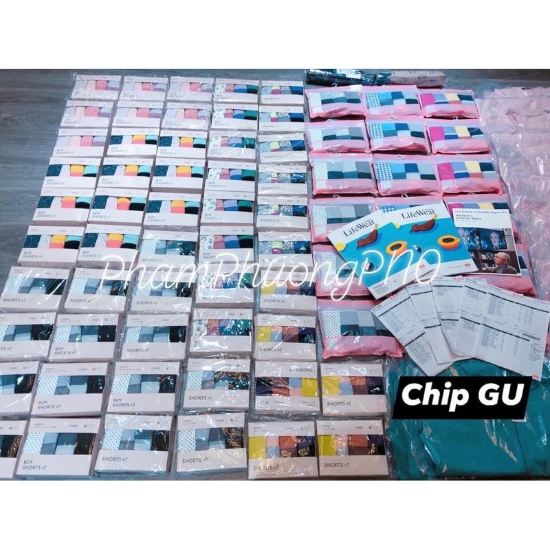 ( Mẫu mới 2022-2023 ) Set quần chip GU Nhật