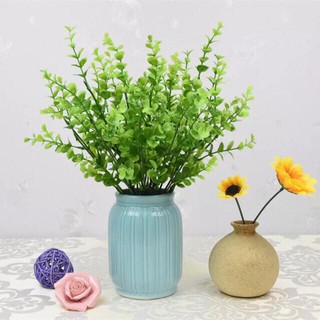 CÀNH LÁ NHỰA ĐẸP LÁ NHỎ XANH MƯỚT 7 NHÁNH (CAO 30CM)