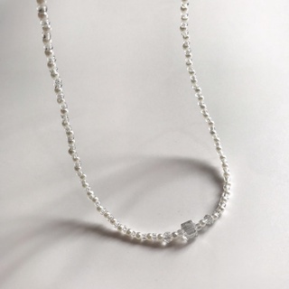 Dây Chuyền Pha Lê Vuông Bling Bling