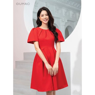 Đầm nữ xòe xếp ly cổ DA10223 GUMAC