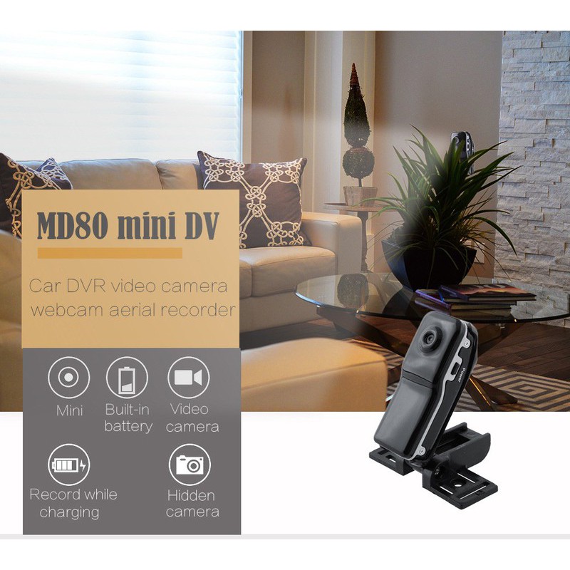 Camera hành trình kẹp áo Mini MD80 | BigBuy360 - bigbuy360.vn