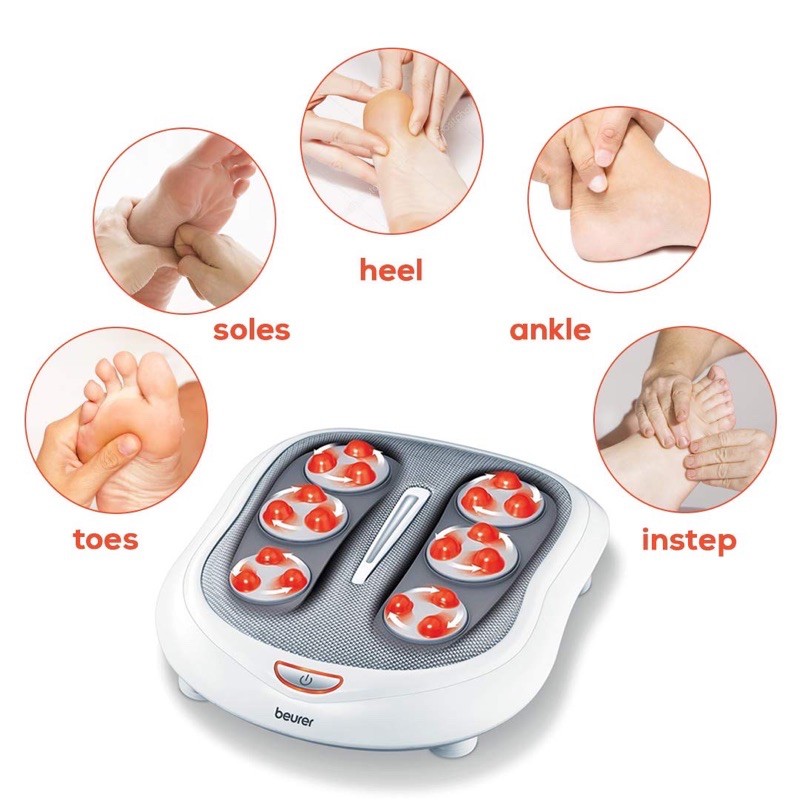 [Chính Hãng][Giá Sỉ]Máy massage chân khô, có đèn, nhiệt rung Beurer FM60( Bảo hành 24 tháng)