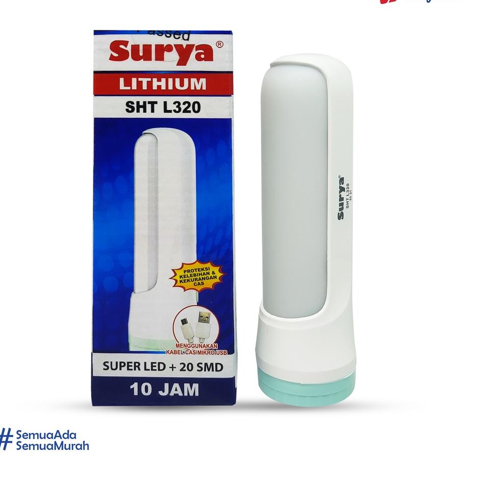 ̄➮ Đèn Pin Năng Lượng Mặt Trời SHT L320 20 SMD Cực Sáng