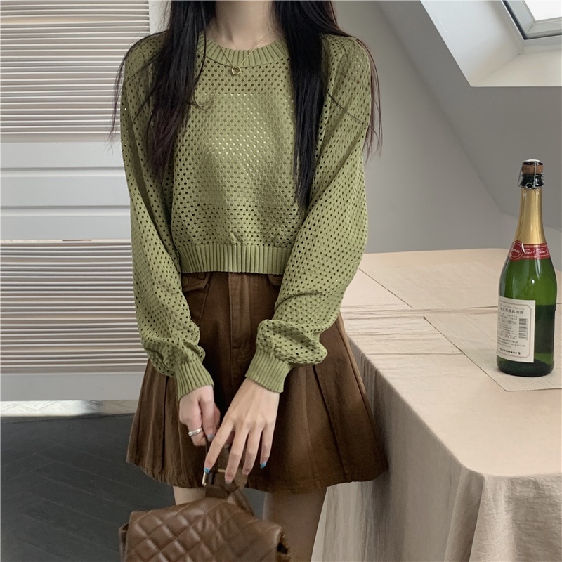 Áo Dệt Kim Mỏng Tay Dài Chống Nắng Phong Cách Mới 54040