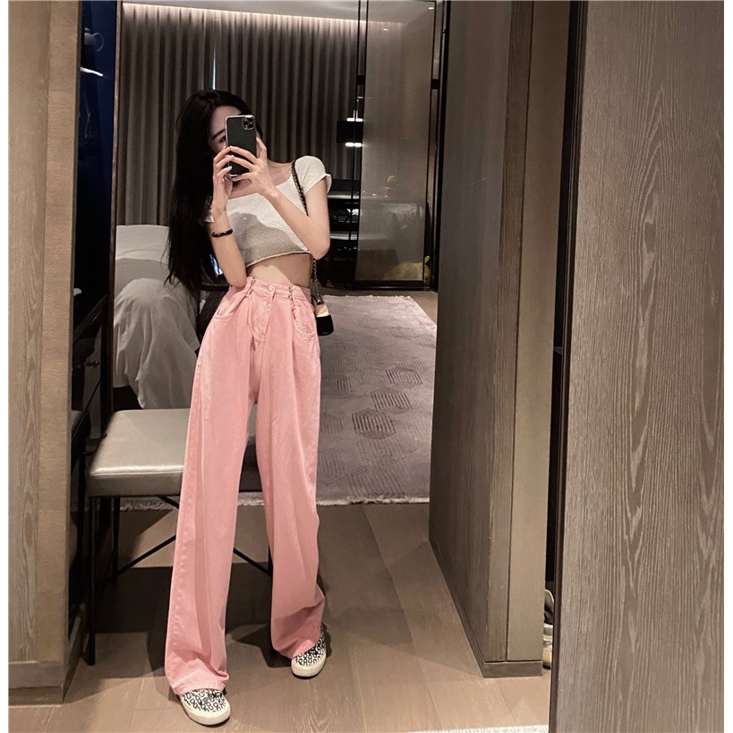 [SẴN HỒNG]-Quần Jean cài khuy (Q130)
