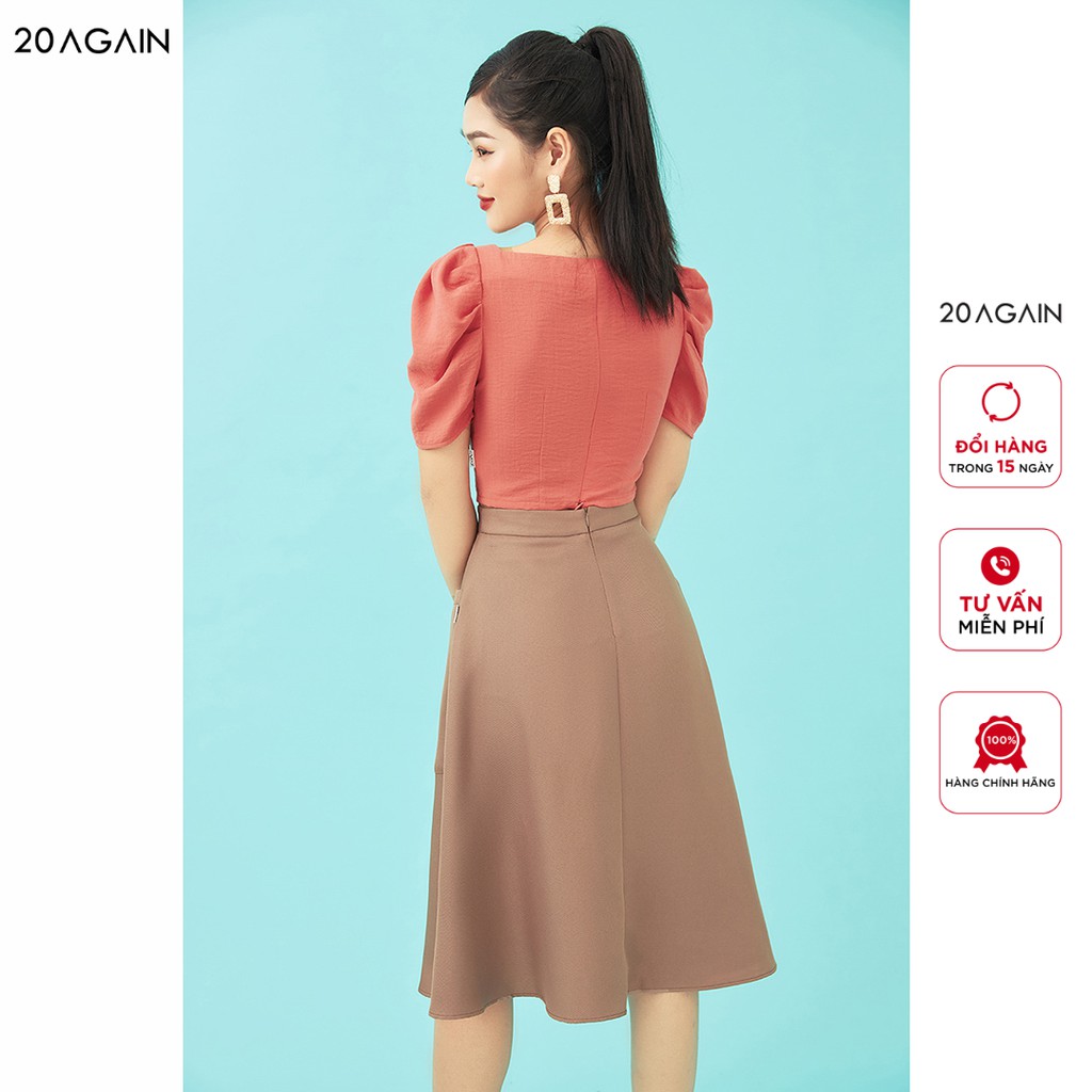 Áo Sơ Mi Thắt Nơ Ngực 20AGAIN ASW1054 | BigBuy360 - bigbuy360.vn