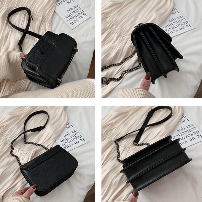 Túi đeo chéo nữ, giỏ đeo chéo thời trang phong cách hàn quốc chất liệu Da PU cao cấp size 21 | BigBuy360 - bigbuy360.vn