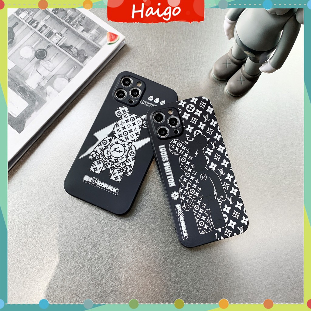 Ốp Lưng Nhựa Mềm In Hình Gấu 1v BEARBRICK Cho Iphone13 12 Mini 11 Pro Max 6 / 6s 7 / 8plus Se2 X / Xs Xr Xsmax # Hg3641