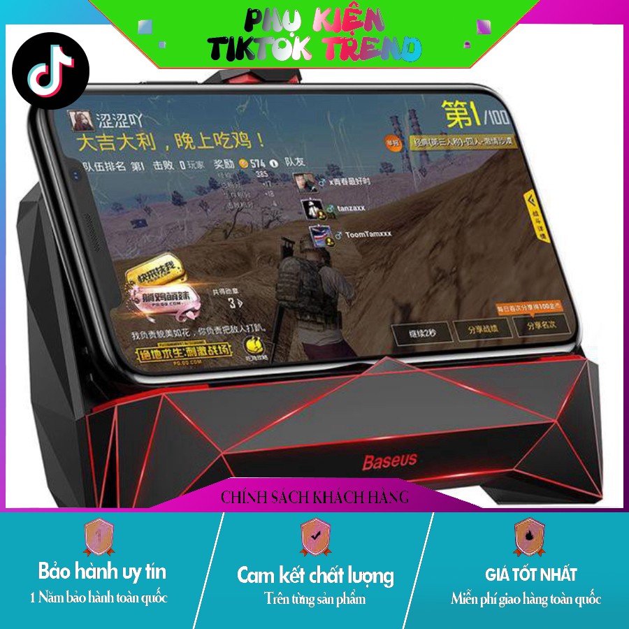 [TIKTOK TREND] [ SIÊU PHẨM ] - TAY CẦM TẢN NHIỆT BASEUS GAMES - tích hợp pin dự phòng 2000 mAh. hàng auth nhé