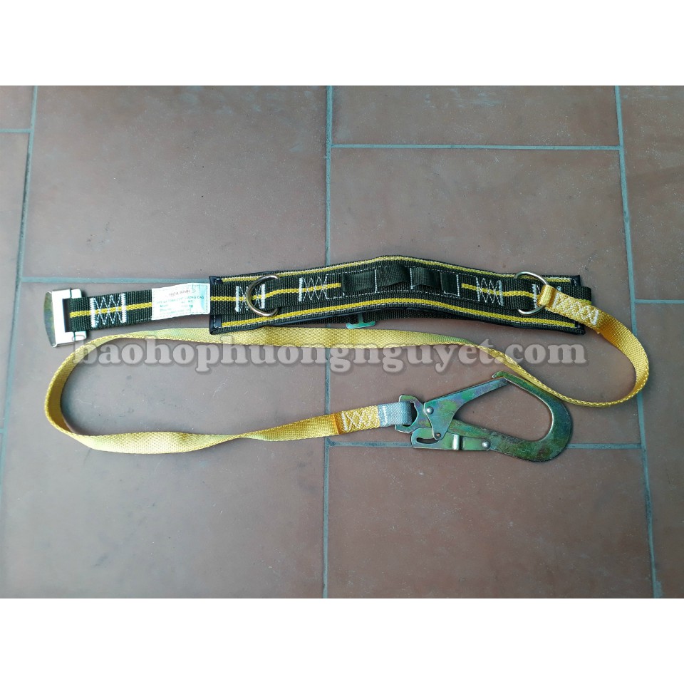 Dây đai an toàn bán thân móc to A2 Sợi Polyester độ bền cao, móc thép hợp kim