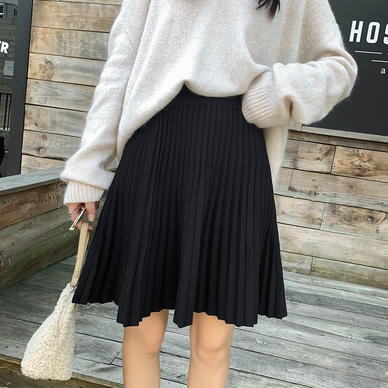 (Order bigsize M-5XL, có ảnh thật) váy xếp li eo cao a-line | BigBuy360 - bigbuy360.vn