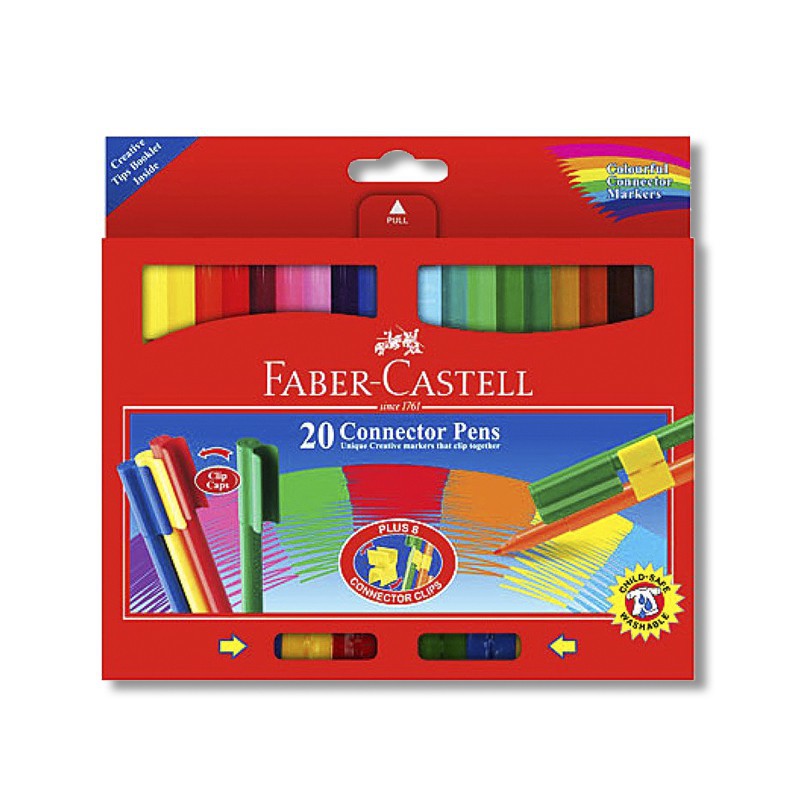 Bút Lông Màu Connector Faber Castell 20 Màu