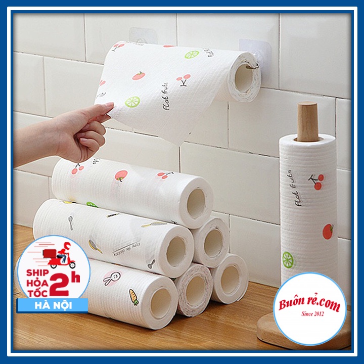 Cuộn 50 Khăn Lau Đa Năng Có Thể Tái Sử Dụng Sạch Sẽ, Tiết Kiệm - Cuộn 40 Khăn Lau Bếp Đa Năng - br00604