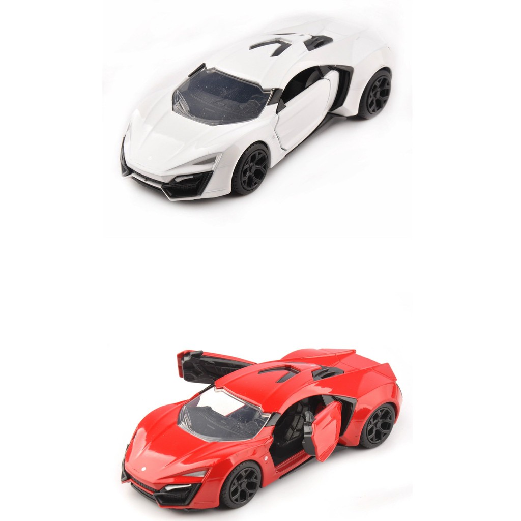 Mô Hình Xe Hơi Lykan Hypersport Màu Đỏ Cỡ 1/32