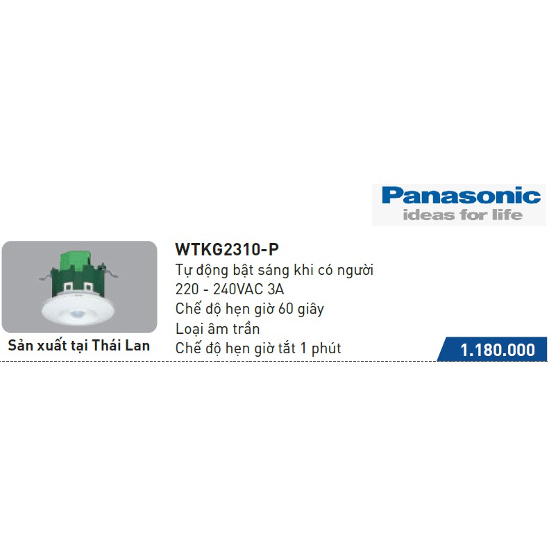 Thiết bị cảm ứng âm trần Panasonic WTKG2310-P