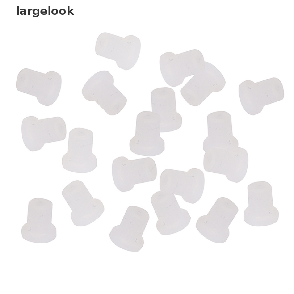 Set 10 Nút Cao Su Silicon Bịt Kín Màu Trắng DIY ♨Nóng Bỏng