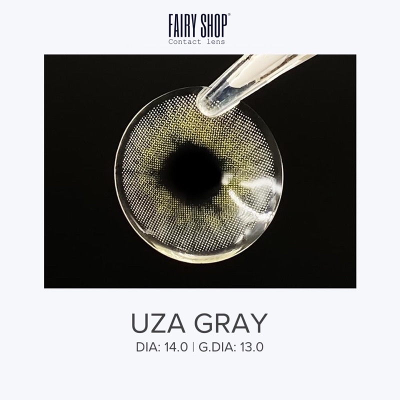 Kính Áp Tròng Cao Cấp UZA GRAY Lens 14.0mm - Kính Áp Tròng FAIRY SHOP CONTACT LENS